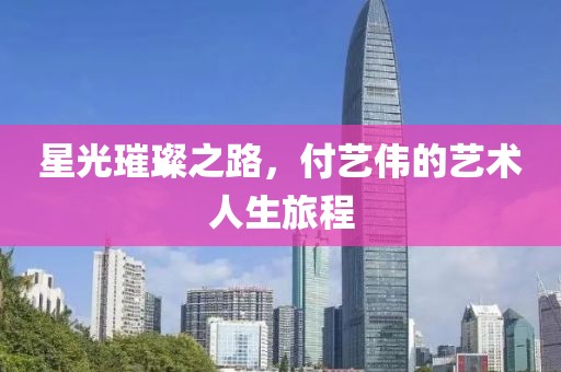 星光璀璨之路，付藝偉的藝術(shù)人生旅程