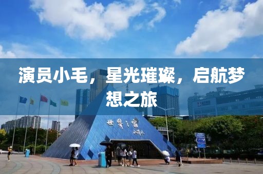 演員小毛，星光璀璨，啟航夢想之旅