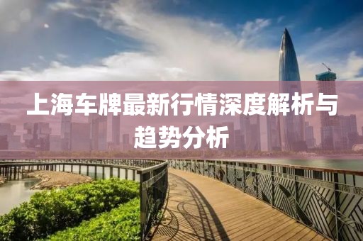 上海車牌最新行情深度解析與趨勢分析
