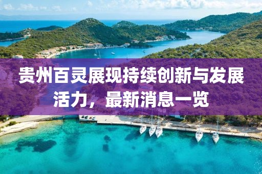 貴州百靈展現(xiàn)持續(xù)創(chuàng)新與發(fā)展活力，最新消息一覽