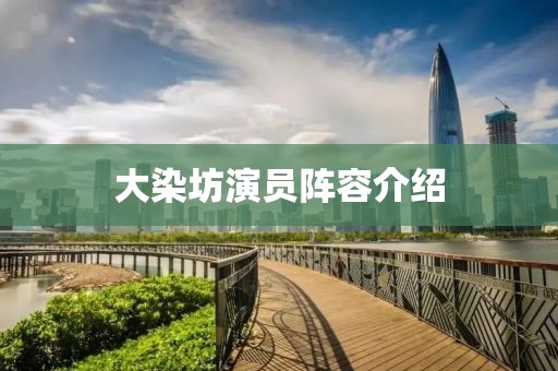 大染坊演員陣容介紹