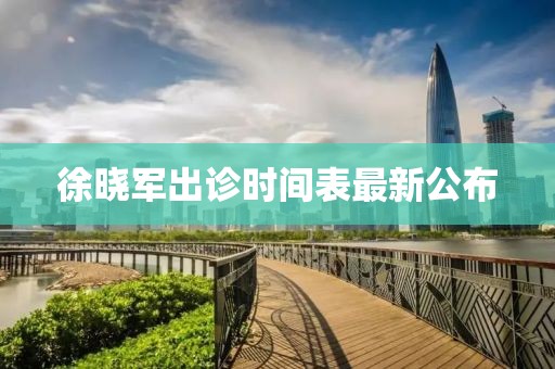 徐曉軍出診時(shí)間表最新公布