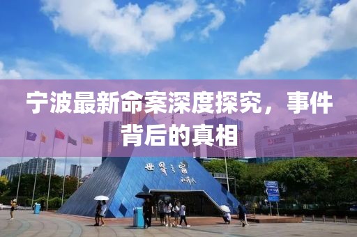 寧波最新命案深度探究，事件背后的真相