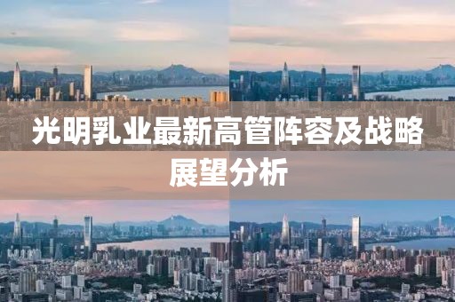 光明乳業(yè)最新高管陣容及戰(zhàn)略展望分析