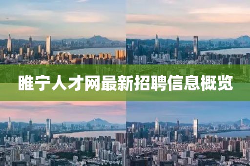 睢寧人才網(wǎng)最新招聘信息概覽