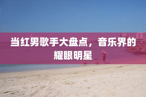 當(dāng)紅男歌手大盤點，音樂界的耀眼明星