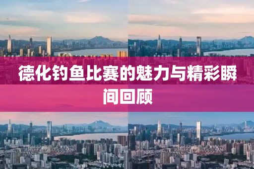 德化釣魚比賽的魅力與精彩瞬間回顧