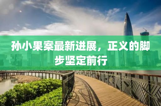 孫小果案最新進(jìn)展，正義的腳步堅(jiān)定前行