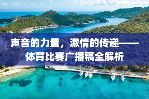 聲音的力量，激情的傳遞——體育比賽廣播稿全解析