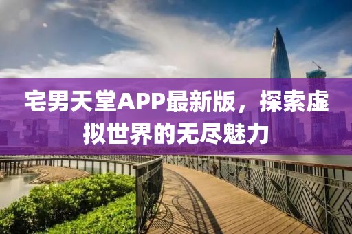 宅男天堂APP最新版，探索虛擬世界的無盡魅力