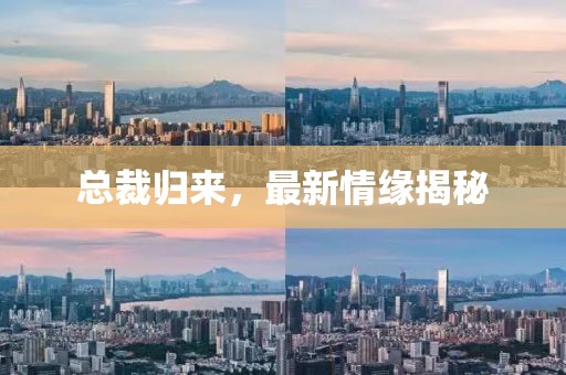 總裁歸來，最新情緣揭秘