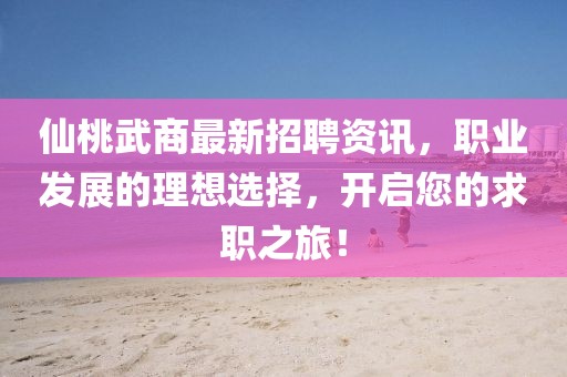 仙桃武商最新招聘資訊，職業(yè)發(fā)展的理想選擇，開啟您的求職之旅！