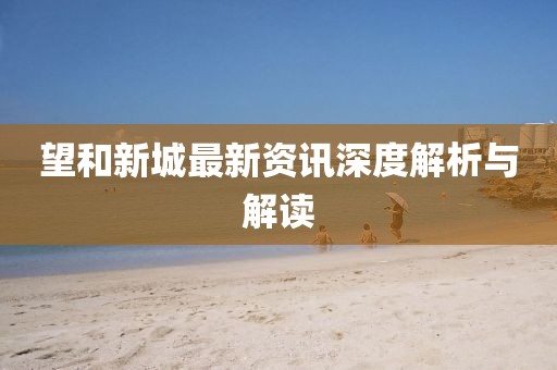 望和新城最新資訊深度解析與解讀