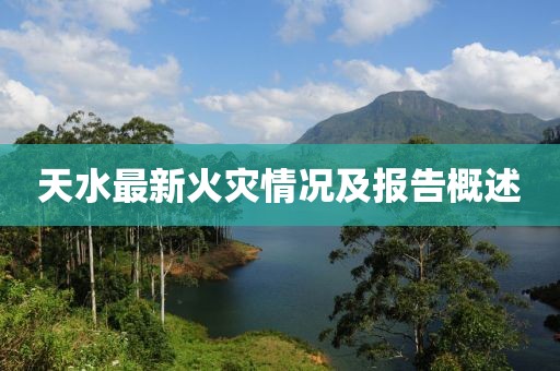 天水最新火災情況及報告概述