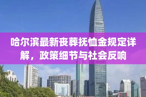 哈爾濱最新喪葬撫恤金規(guī)定詳解，政策細(xì)節(jié)與社會反響