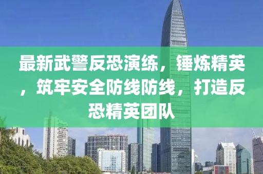 最新武警反恐演練，錘煉精英，筑牢安全防線防線，打造反恐精英團(tuán)隊(duì)