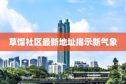 草餾社區(qū)最新地址揭示新氣象
