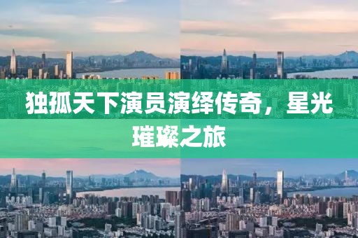 獨孤天下演員演繹傳奇，星光璀璨之旅