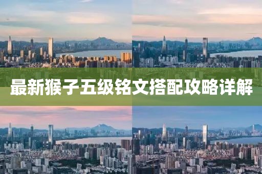 最新猴子五級(jí)銘文搭配攻略詳解