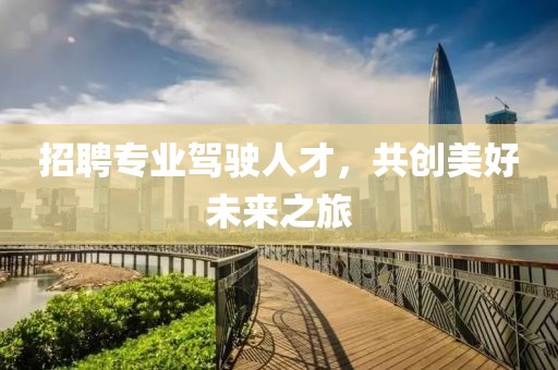 招聘專業(yè)駕駛?cè)瞬牛矂?chuàng)美好未來之旅