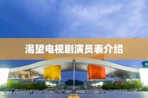 渴望電視劇演員表介紹