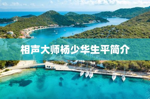 相聲大師楊少華生平簡介