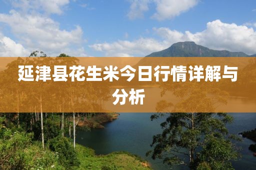 延津縣花生米今日行情詳解與分析
