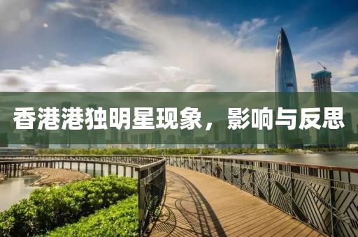 香港港獨(dú)明星現(xiàn)象，影響與反思