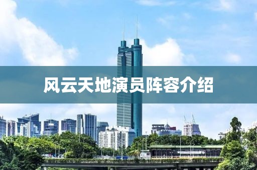 風(fēng)云天地演員陣容介紹