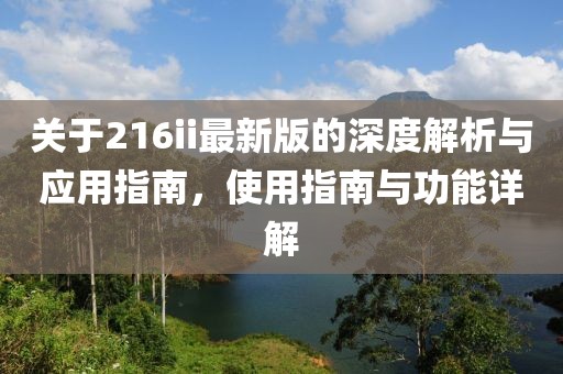 關(guān)于216ii最新版的深度解析與應(yīng)用指南，使用指南與功能詳解