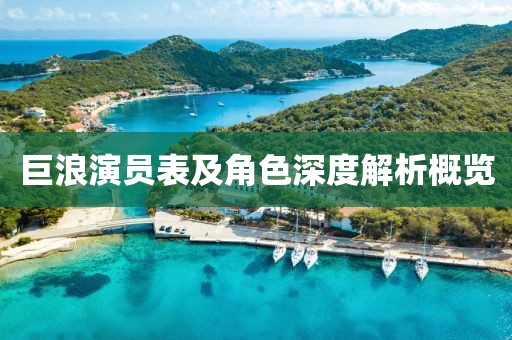 巨浪演員表及角色深度解析概覽