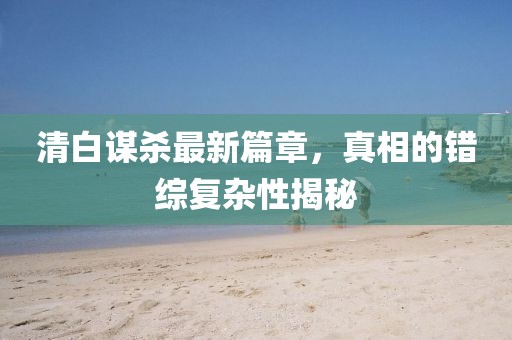 清白謀殺最新篇章，真相的錯綜復(fù)雜性揭秘