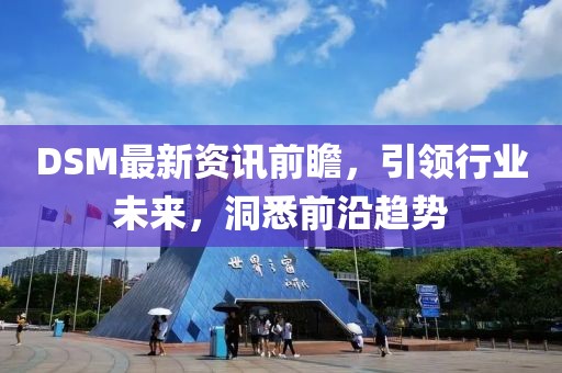 DSM最新資訊前瞻，引領(lǐng)行業(yè)未來(lái)，洞悉前沿趨勢(shì)