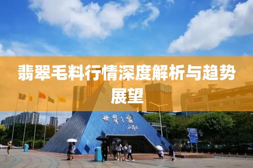 翡翠毛料行情深度解析與趨勢(shì)展望