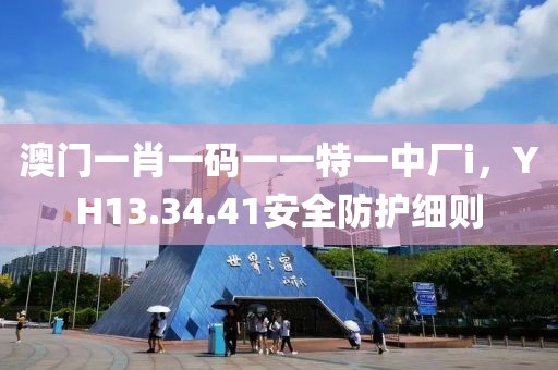 澳門(mén)一肖一碼一一特一中廠i，YH13.34.41安全防護(hù)細(xì)則