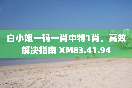 白小姐一碼一肖中特1肖，高效解決指南 XM83.41.94