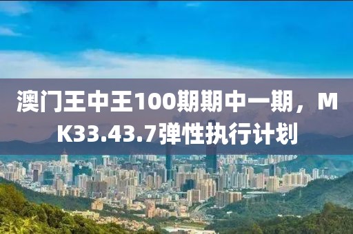 澳門王中王100期期中一期，MK33.43.7彈性執(zhí)行計劃