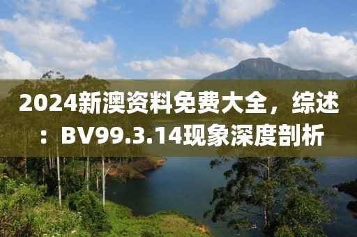 2024新澳資料免費(fèi)大全，綜述：BV99.3.14現(xiàn)象深度剖析