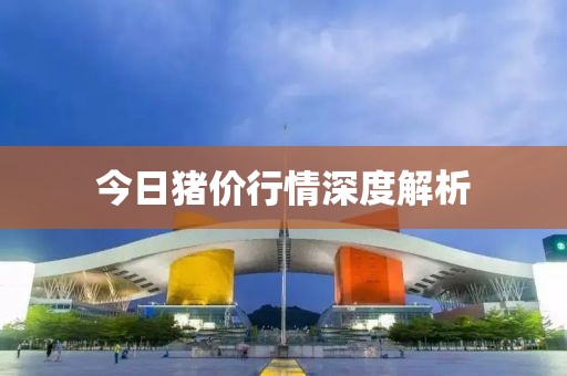 今日豬價行情深度解析