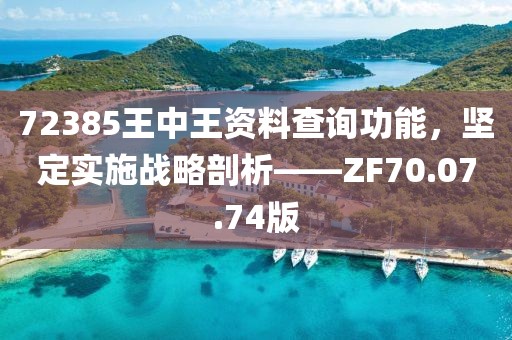 72385王中王資料查詢功能，堅定實施戰(zhàn)略剖析——ZF70.07.74版