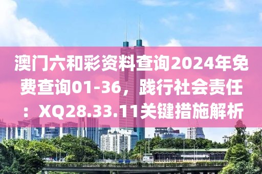澳門(mén)六和彩資料查詢(xún)2024年免費(fèi)查詢(xún)01-36，踐行社會(huì)責(zé)任：XQ28.33.11關(guān)鍵措施解析