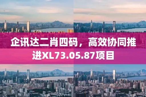 企訊達二肖四碼，高效協(xié)同推進XL73.05.87項目