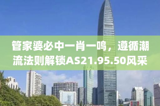 管家婆必中一肖一鳴，遵循潮流法則解鎖AS21.95.50風(fēng)采