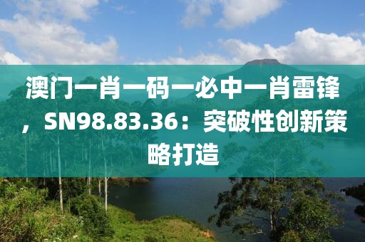 澳門一肖一碼一必中一肖雷鋒，SN98.83.36：突破性創(chuàng)新策略打造