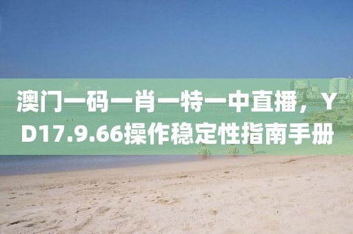 澳門一碼一肖一特一中直播，YD17.9.66操作穩(wěn)定性指南手冊(cè)