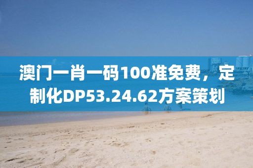 澳門一肖一碼100準免費，定制化DP53.24.62方案策劃