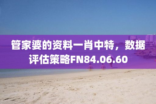 管家婆的資料一肖中特，數(shù)據(jù)評(píng)估策略FN84.06.60