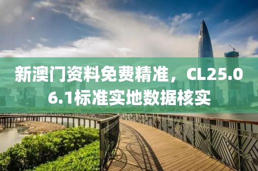 新澳門資料免費(fèi)精準(zhǔn)，CL25.06.1標(biāo)準(zhǔn)實(shí)地?cái)?shù)據(jù)核實(shí)