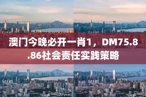 澳門今晚必開一肖1，DM75.8.86社會責(zé)任實(shí)踐策略