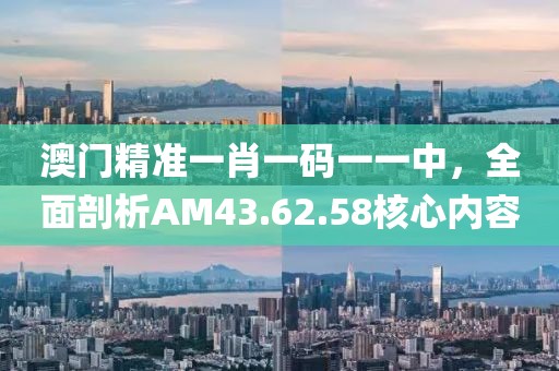 澳門精準一肖一碼一一中，全面剖析AM43.62.58核心內(nèi)容